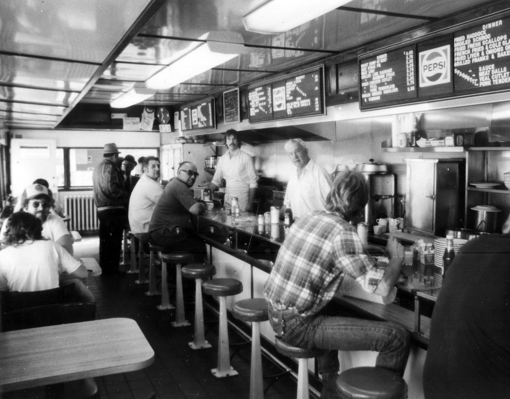 Buddy Fennell was a fixture behind the counter at the Capitol Diner. He passed on his methods and work ethic to his son, Bob, far left.