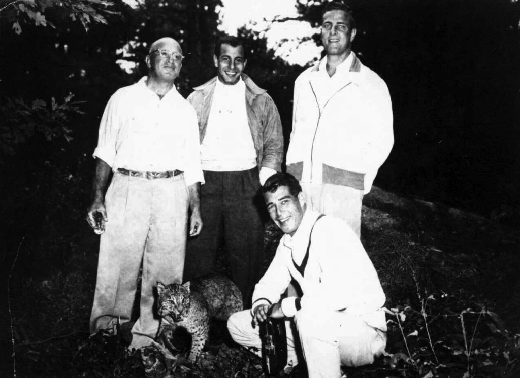 Martin Goldman with his father, Charles and his brothers, Harris and Bob