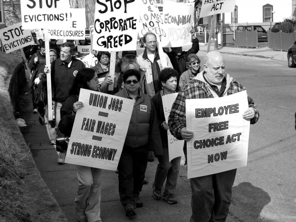 The North Shore Labor Council's advocacy for union workers includes walking the picket line when necessary