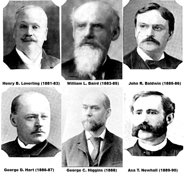 Mayors Lovering, Baird, Baldwin, Hart, Higgins, Newhall