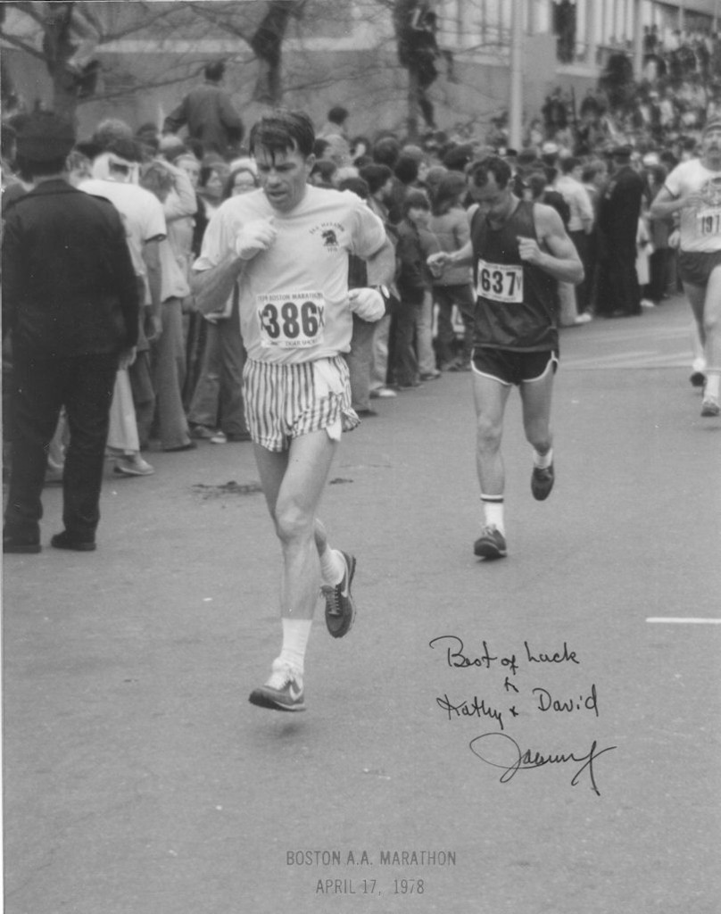 john running a marathon