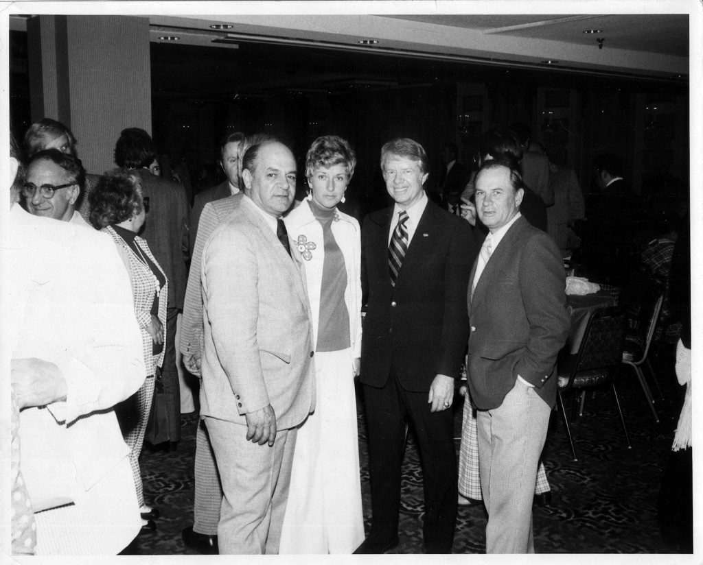 Sen, Walter Boverini, his sister-in-law, Jacqueline Whyte, President Jimmy Carter and Speaker of the House Tom McGee.