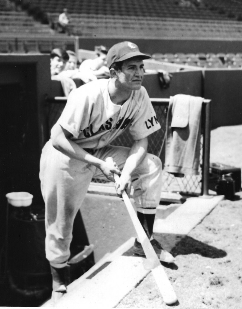 harry agganis in baseball uniform at fenway park